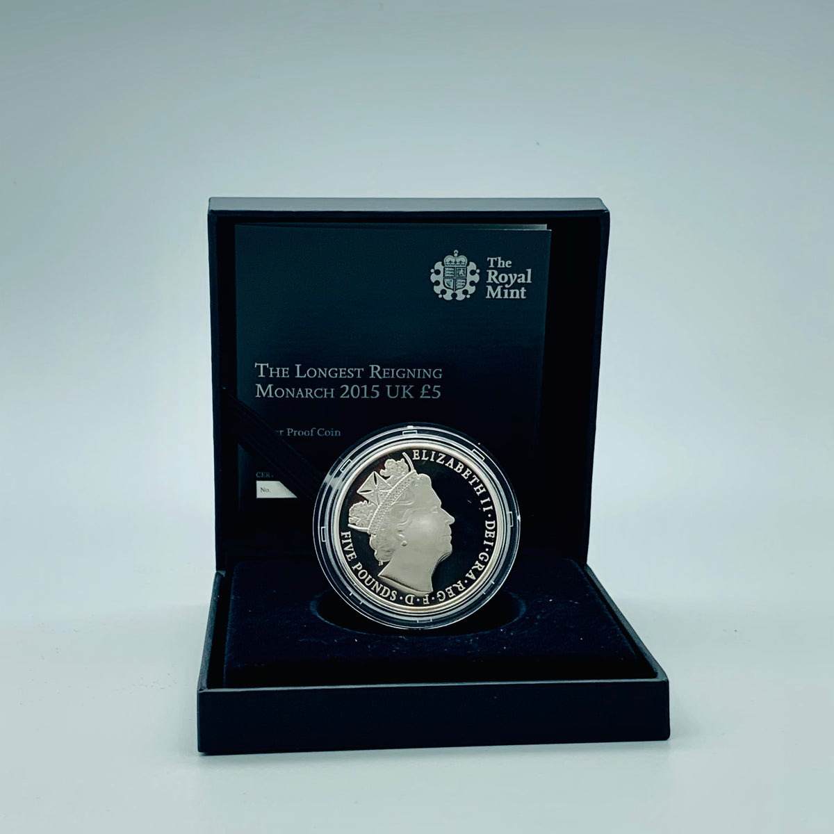 Royal Mint 2015 Silver Proof The Longest Reigning Monarch £5 Coin