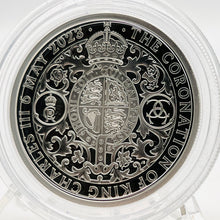 Load image into Gallery viewer, 2023 Royal Mint King Charles Coronation Silver Proof 2oz Two Ounce £5 Coin
