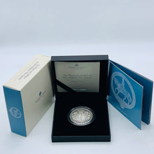 Load image into Gallery viewer, 2022 Royal Mint The Queen’s Platinum Jubilee Piedfort Silver Proof £5 Coin
