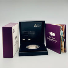 Load image into Gallery viewer, Royal Mint 2015 Silver Proof The Longest Reigning Monarch £5 Coin
