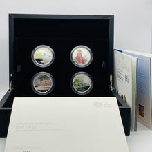 Load image into Gallery viewer, 2018 Royal Mint A Portrait Of Britain 4 X Silver Proof £5 Five Pounds Coin Set
