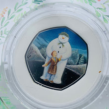 Load image into Gallery viewer, 2019 Royal Mint The Snowman And James Silver Proof 50p Fifty Pence Coin
