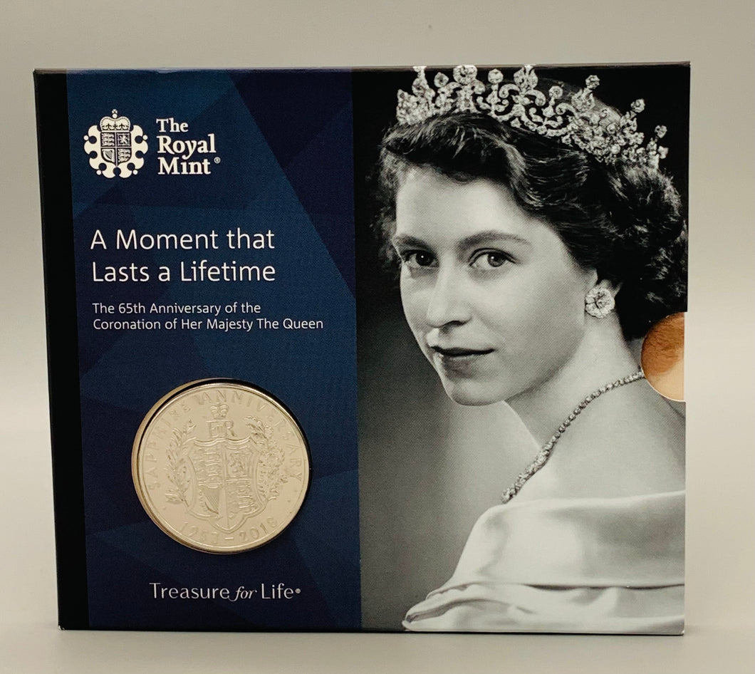 2018 Sapphire Coronation £5 Coin