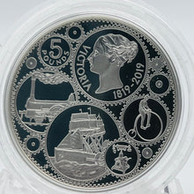 Load image into Gallery viewer, 2019 Royal Mint Queen Victoria Piedfort Silver Proof £5 Five Pounds Crown Coin
