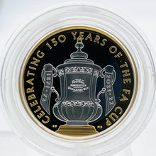 Load image into Gallery viewer, 2022 Royal Mint UK 150th Anniversary FA Cup Proof £2 Two Pounds Coin
