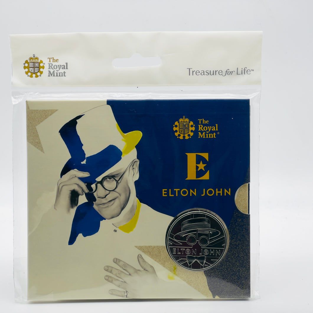 2020 Royal Mint Music Legends Elton John £5 Coin Pack - Illustration
