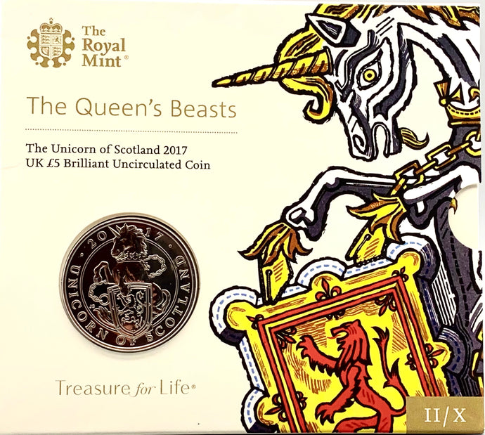 The Unicorn of Scotland 2017 UK £5 Brilliant Uncirculated Coin