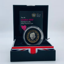 Load image into Gallery viewer, 2012 Royal Mint London Olympics Games Handover To Rio Silver Proof £2 Coin

