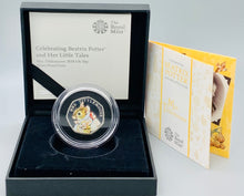 Load image into Gallery viewer, 2018 Royal Mint Silver Proof Tittlemouse 50p Coin

