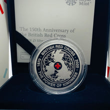 Load image into Gallery viewer, The 150th Anniversary of the British Red Cross 2020 UK £5 Silver Proof Piedfort Coin
