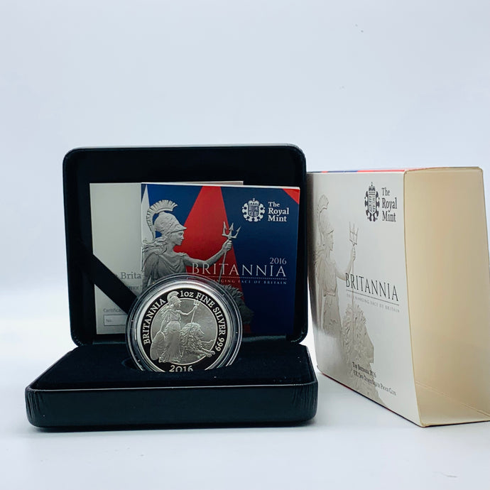 2016 Royal Mint Britannia £2 Two Pounds Silver Proof 1oz Coin