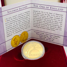 Load image into Gallery viewer, 2002 Royal Mint Solomon Golden Jubilee Gold Proof $5 Coin
