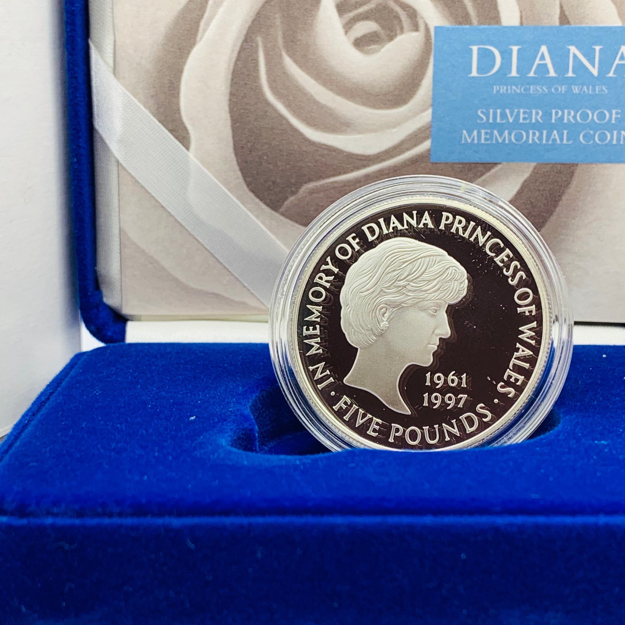 1999 Royal Mint Princess Diana Memorial Silver Proof £5 Five Pounds Cr –  Silverworldcoins2012