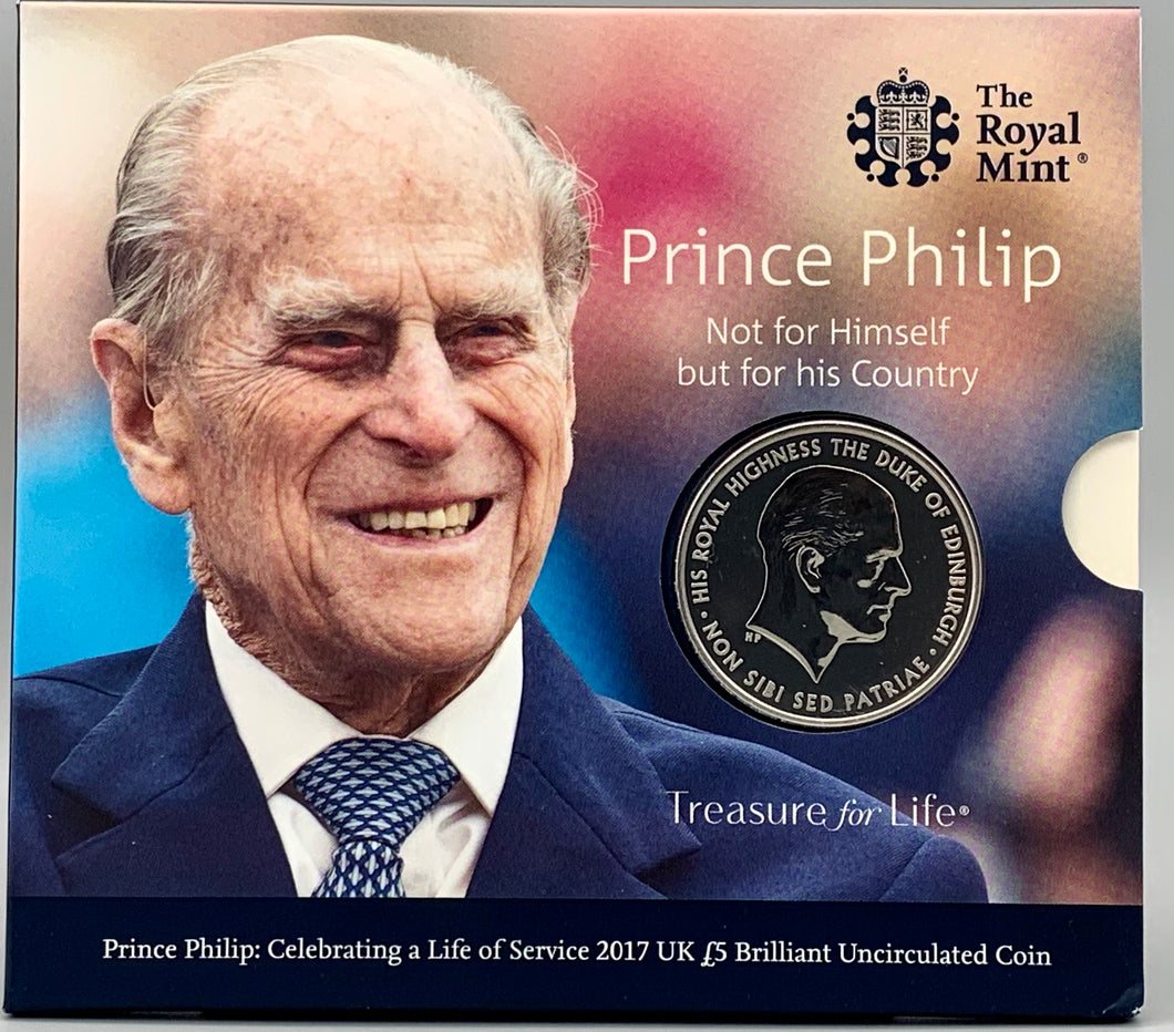 Prince Philip Retirement 2017 UK £5 Brilliant Uncirculated Coin
