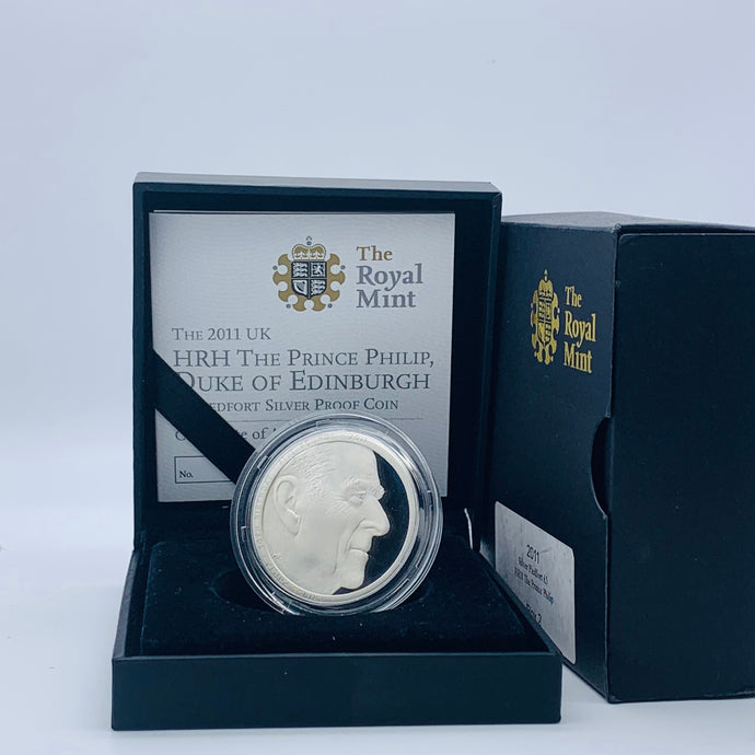2011 Royal Mint Prince Philip 90th Birthday Piedfort Silver Proof £5 Five Pounds