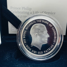 Load image into Gallery viewer, 2017 Royal Mint Prince Philip A Life Of Service Piedfort Silver Proof £5 Coin
