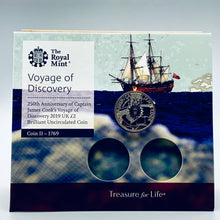 Load image into Gallery viewer, 2019 Royal Mint Captain Cook £2 Coin
