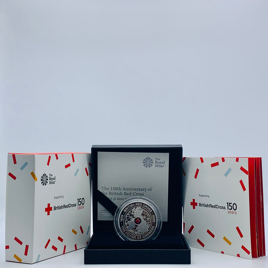 The 150th Anniversary of the British Red Cross 2020 UK £5 Silver Proof Piedfort Coin