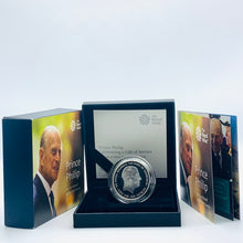 Load image into Gallery viewer, 2017 Royal Mint Prince Philip A Life Of Service Piedfort Silver Proof £5 Coin

