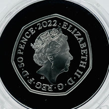 Load image into Gallery viewer, 2022 Royal Mint 100th Anniversary Of Our BBC PIEDFORT Silver Proof 50p Coin
