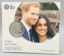 Load image into Gallery viewer, Royal Wedding 2018 UK £5 Five Pounds BUNC Prince Harry Coin Pack New Sealed
