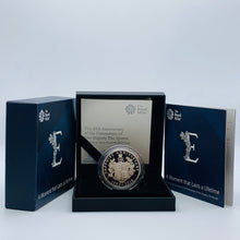 Load image into Gallery viewer, 2018 Royal Mint The Queen’s Sapphire Coronation Piedfort Silver Proof £5 Coin
