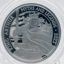 Load image into Gallery viewer, 2023 Royal Mint Myths &amp; Legend&#39;s King Arthur 2oz Silver Proof £5 Coin

