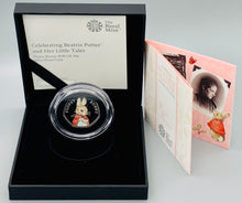 Load image into Gallery viewer, 2018 Royal Mint Silver Proof Flopsy Bunny 50p Coin
