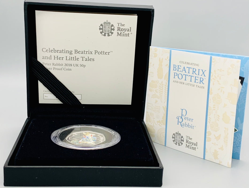 Peter Rabbit™ 2018 UK 50p Silver Proof Coin