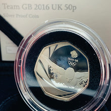 Load image into Gallery viewer, 2016 Royal Mint Silver Proof 50p Fifty Pence Coin - Team GB Rio Olympic Games
